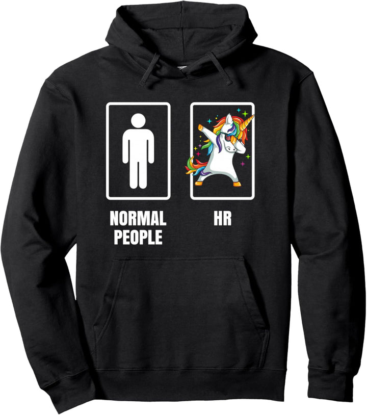 Dabbing Unicorn Boss & HR Human Resource Manager Office Pullover Hoodie