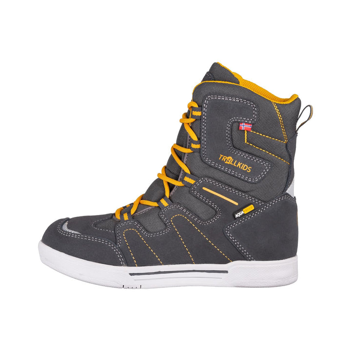 Trollkids Kinder Skanden Winter Schuh, Anthrazit Goldgelb