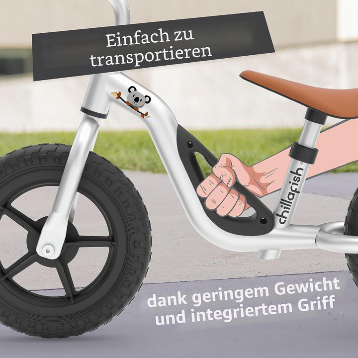 Chillafish Charlie Laufrad, Mit 10 Zoll oder 12 Zoll Reifen, mit Leuchträdern oder Anderen Accessoir