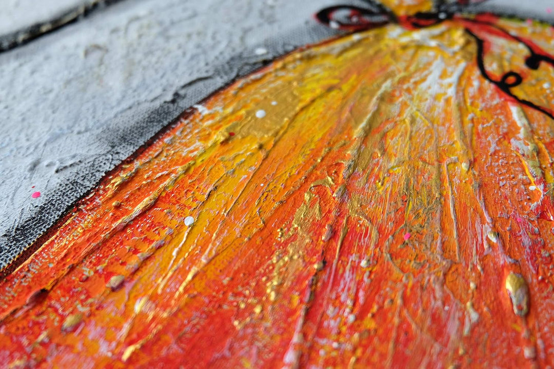 Monica Mirafiori I 100% HANDGEMALT I Gemälde Tanzen ... I 90x70cm | Gemälde Handgemalt | Acrylgemäld
