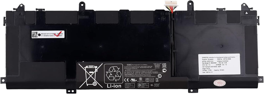 SwarKing Ersatz Akku Kompatibel mit SU06XL for HP Spectre X360 15 HSTNN-DB8W L29048-271 L29184-005