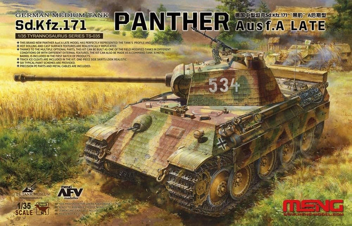Meng Model 911675" 1/35 Sd.Kfz 171 Panther, Späte Modellbausatz, verschieden