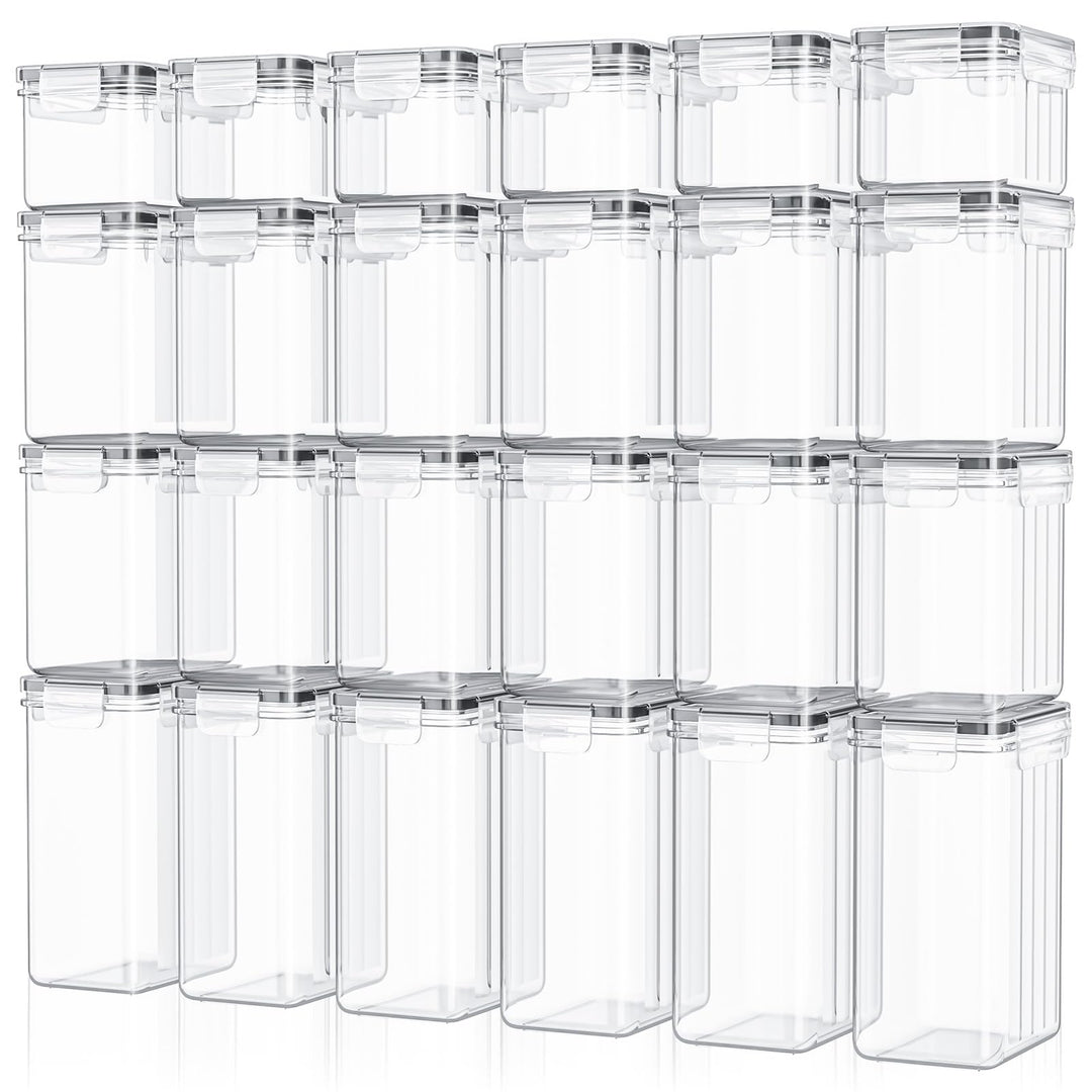 Food storage Vorratsdosen 24er Set – luftdichte Aufbewahrungsbox mit Deckel, Küchen Organizer für Me