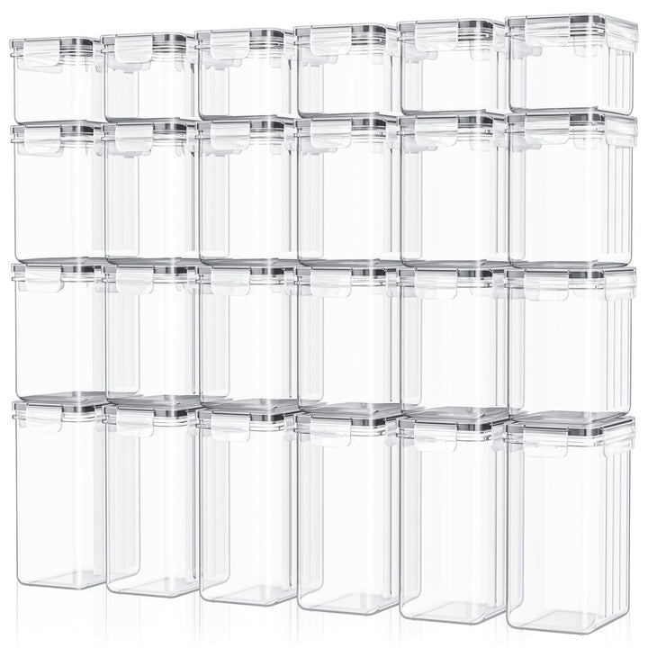 Food storage Vorratsdosen 24er Set – luftdichte Aufbewahrungsbox mit Deckel, Küchen Organizer für Me