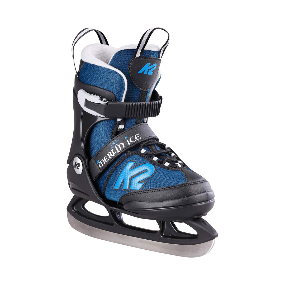 K2 Jungen Merlin Ice, Black-Blue Skates S (EU: 29-34 / UK: 10-1 / US: 11-2) black - blue, S (EU: 29-