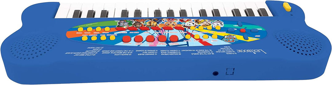 Lexibook K703PA Paw Patrol Elektronisches Keyboard, 32-Tasten-Piano, Mikrofon zum Singen, 22 Demo-So