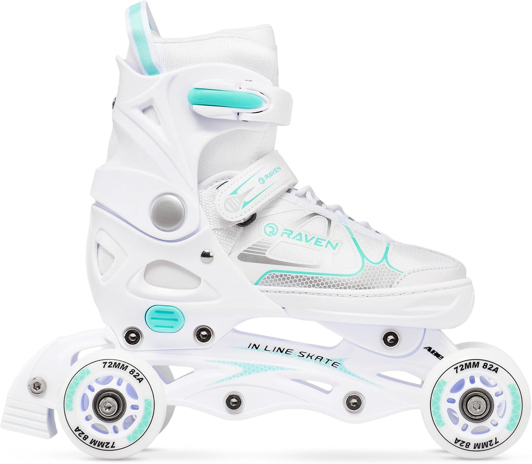 RAVEN 4in1 Inline Skates Triskates Rollschuhe Schlittschuhe Inliner für Kinder und Erwachsene verste