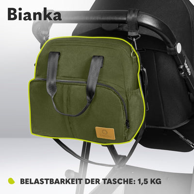 LIONELO BIANKA Kinderwagen 3 in 1 bis 22 kg Babywanne Autositz, Zusammenlegbar, Reise-System, Einste