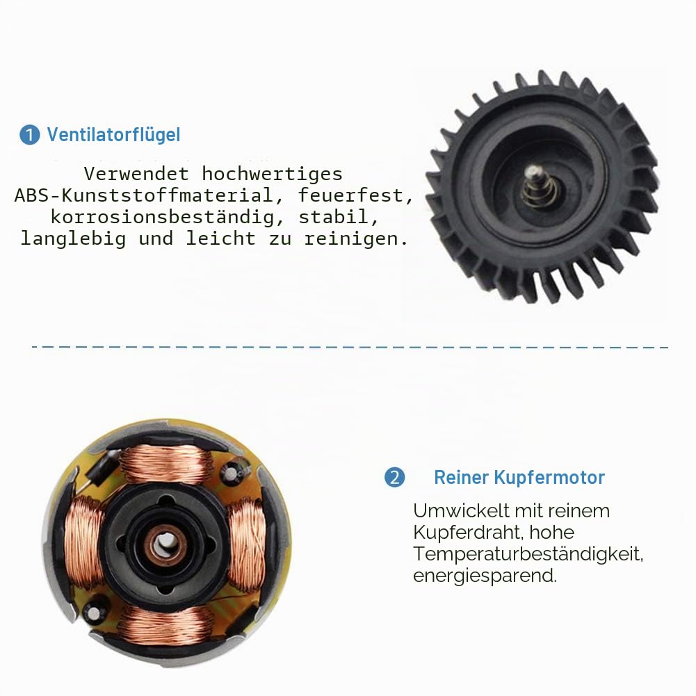 GDSTIME 2 Stück 4010 Lüfter 24V Blower Fan 4010 Radiallüfter 24V Lüfter 40x40x10 9500 U/min Für Kühl