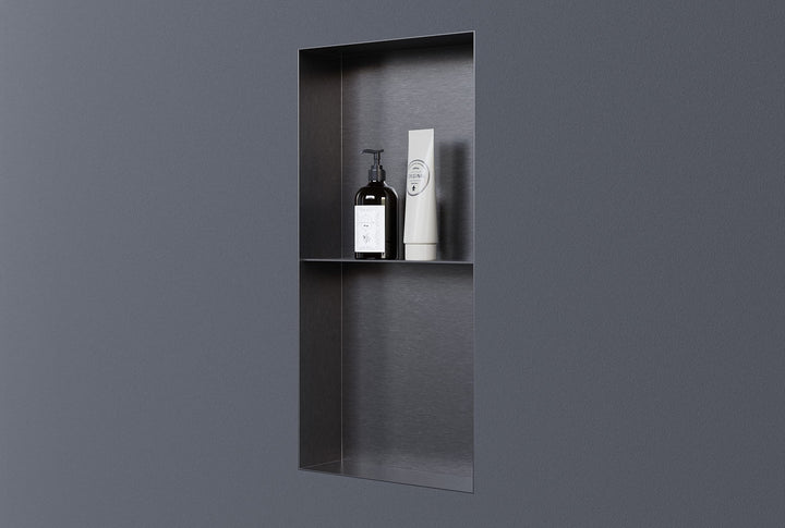 Wandnische aus Edelstahl NT306010X randlos mit Ablagefach - 30 x 60 x 10 cm (B x H x T) - Farbe wähl