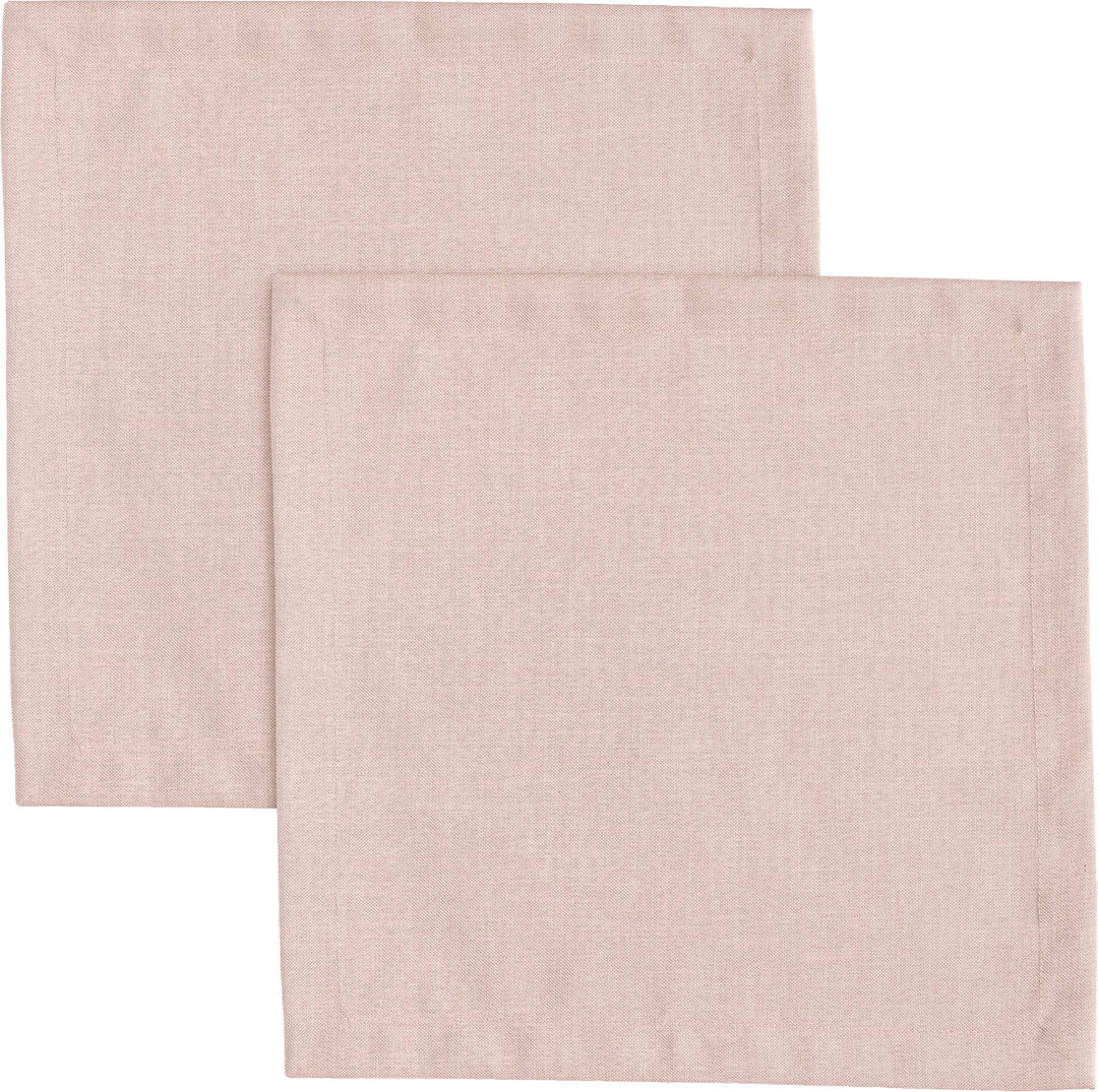 Erwin Müller Serviette, Stoffserviette 2er-Pack Uni, Madrid Altrose Grösse 40x40 cm - angenehme, wei