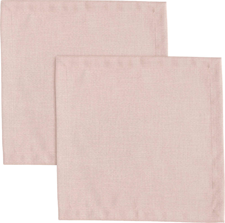 Erwin Müller Serviette, Stoffserviette 2er-Pack Uni, Madrid Altrose Grösse 40x40 cm - angenehme, wei
