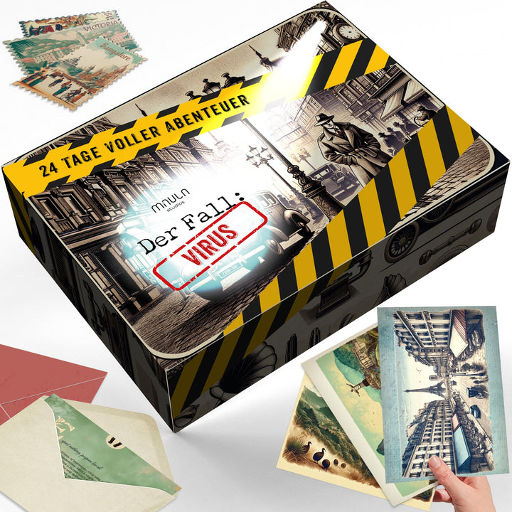 Rätsel Adventskalender 2024 - Detektiv Spiel Adventskalender - 24 Spannende Rätsel - Krimi Adventska