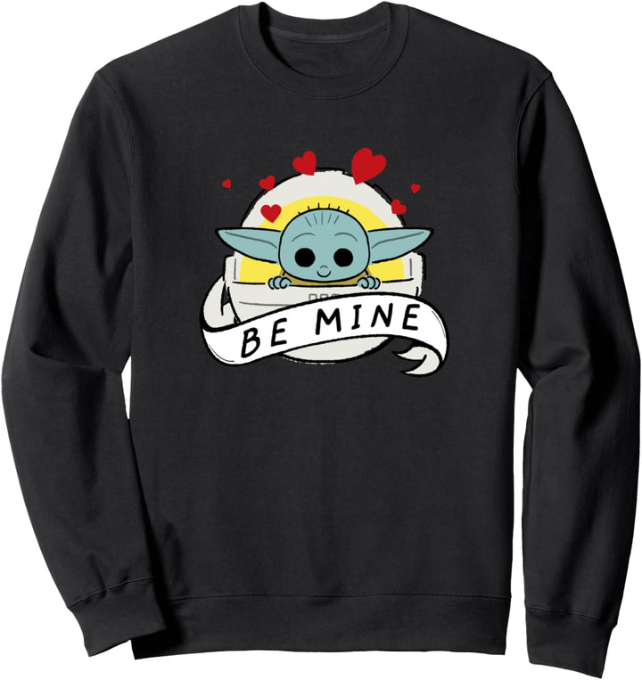 Star Wars The Mandalorian The Child Be Mine Valentine's Day Sweatshirt