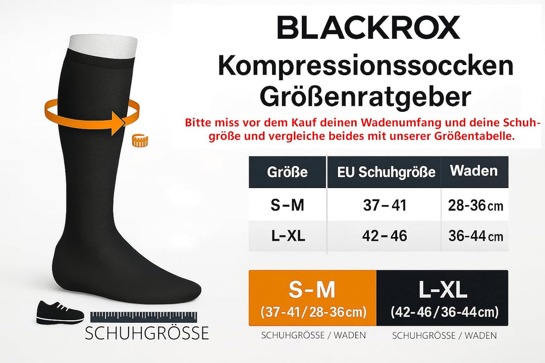 BLACKROX Kompressionsstrümpfe Sport Astropreform Kompressionssocken Vergleichssieger Sportkompressio