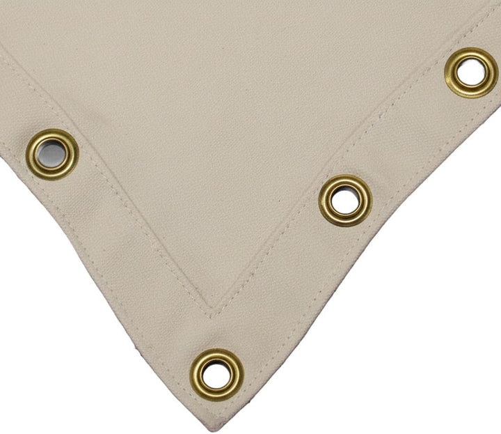 BAY Wand-Schlagpolster 3-Kammern System mit Wandmontage, 116 x 44 cm, Canvas Material, Naturweiss, L