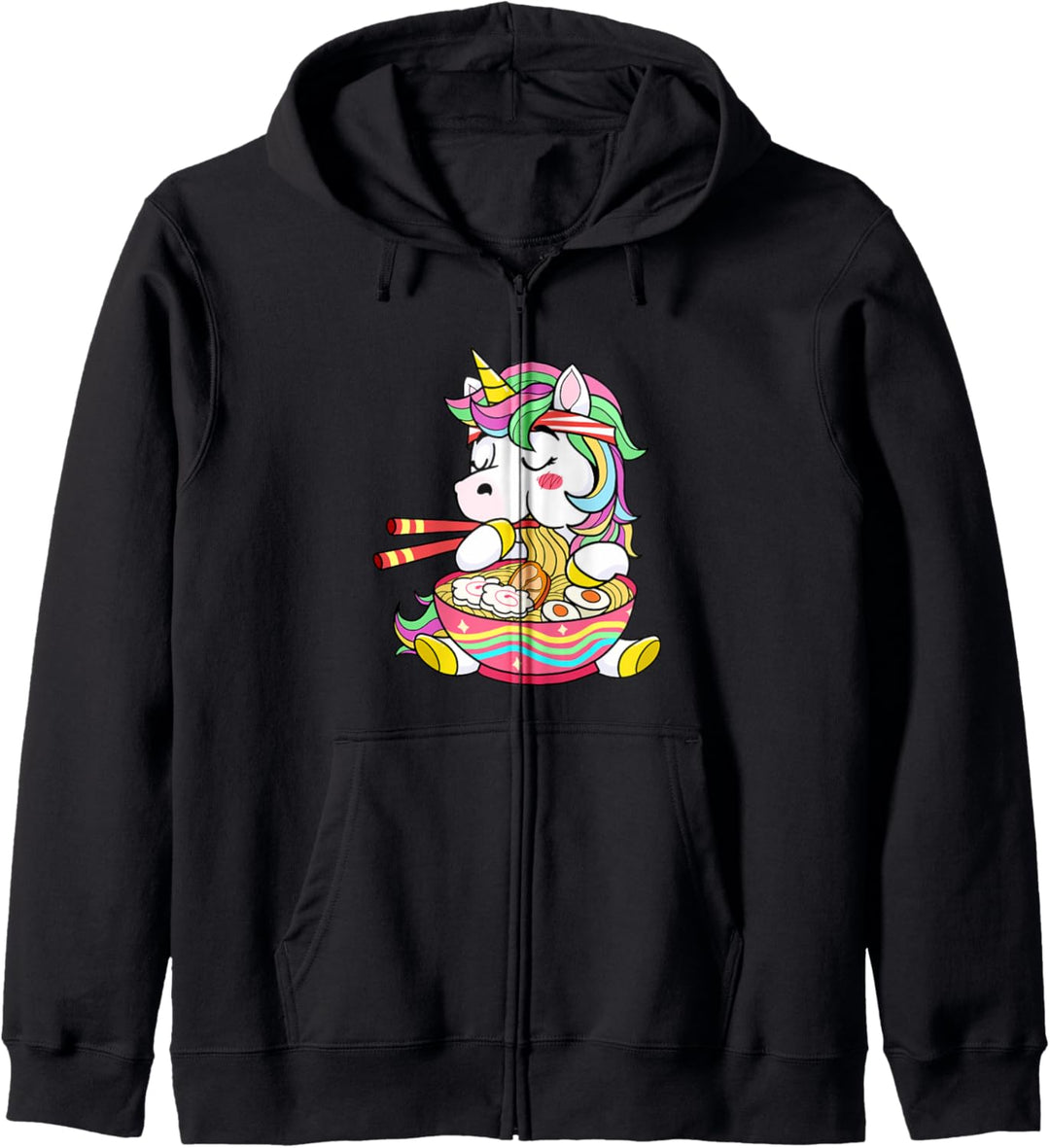 Ramen Unicorn Gift Kawii Japanese Anime Kapuzenjacke