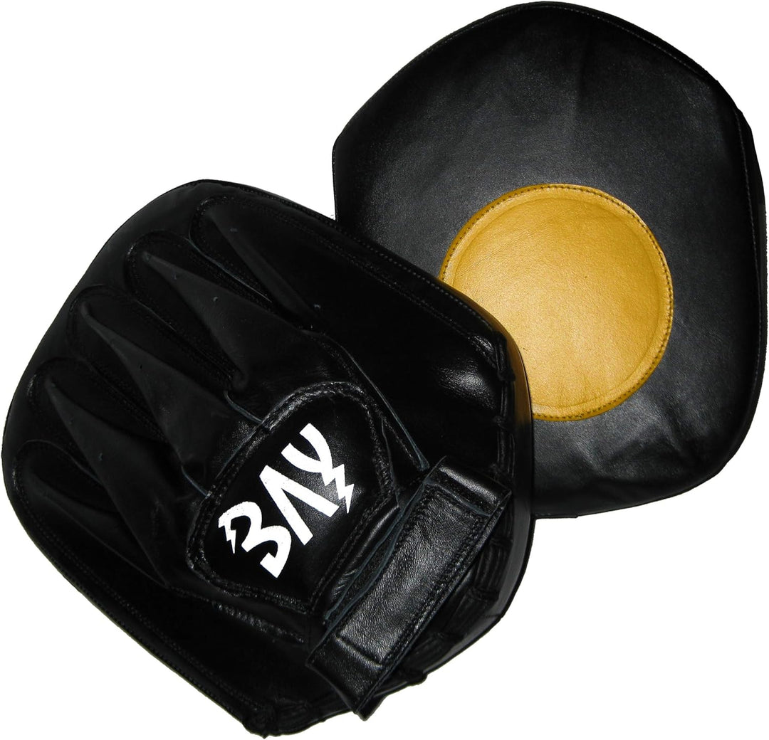 BAY Signal Linear Leder-Handpratzen, Profi-Trainerpratzen mit grosser Zielfläche