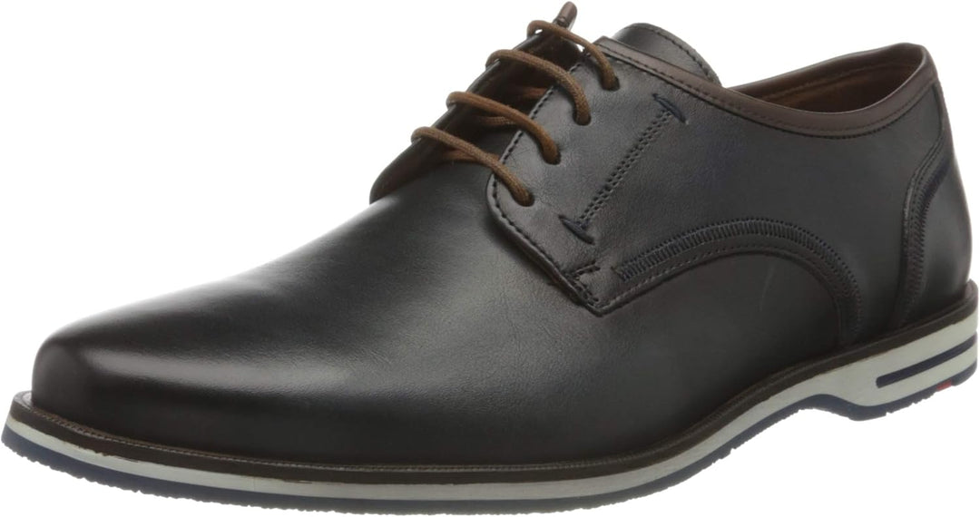 LLOYD Herrenschuh Detroit, moderner Halbschuh aus Leder mit Gummisohle 42 EU Blau Ocean 8, 42 EU Bla