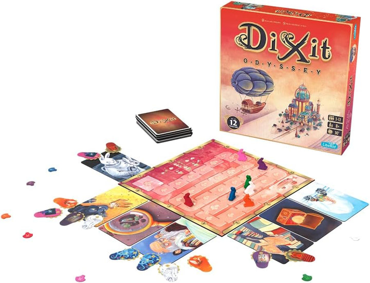 Asmodee, Dixit Odyssey (Auflage 2024), DE-Version, Grundspiel, EIN Bild SAGT mehr als tausend Worte,