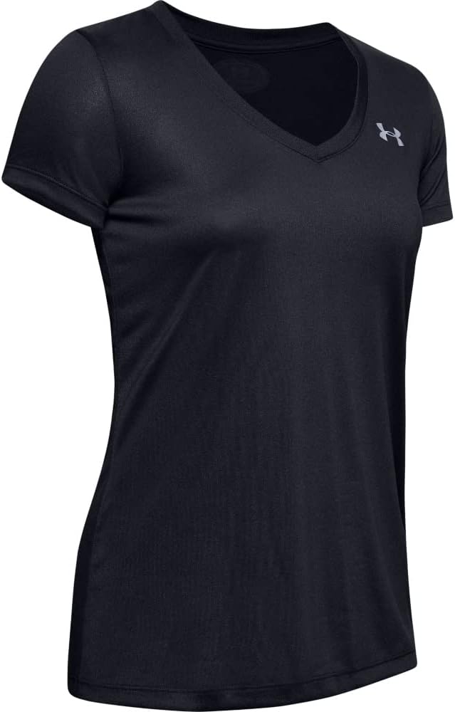 Under Armour Damen Fitness T-Shirt und Tank Tech Short Sleeve Solid M Schwarz, M Schwarz