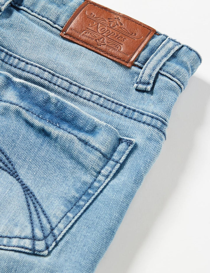 Noppies Mädchen Girls Skinny Fit Denim Pants Gyor Jeans 92 Aged Blue - P144, 92 Aged Blue - P144