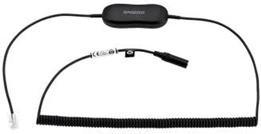 Jabra Evolve 30/40/80 Smart-Converter-Kabel 3,5mm-Klinkenstecker auf RJ9 für Festnetztelefone