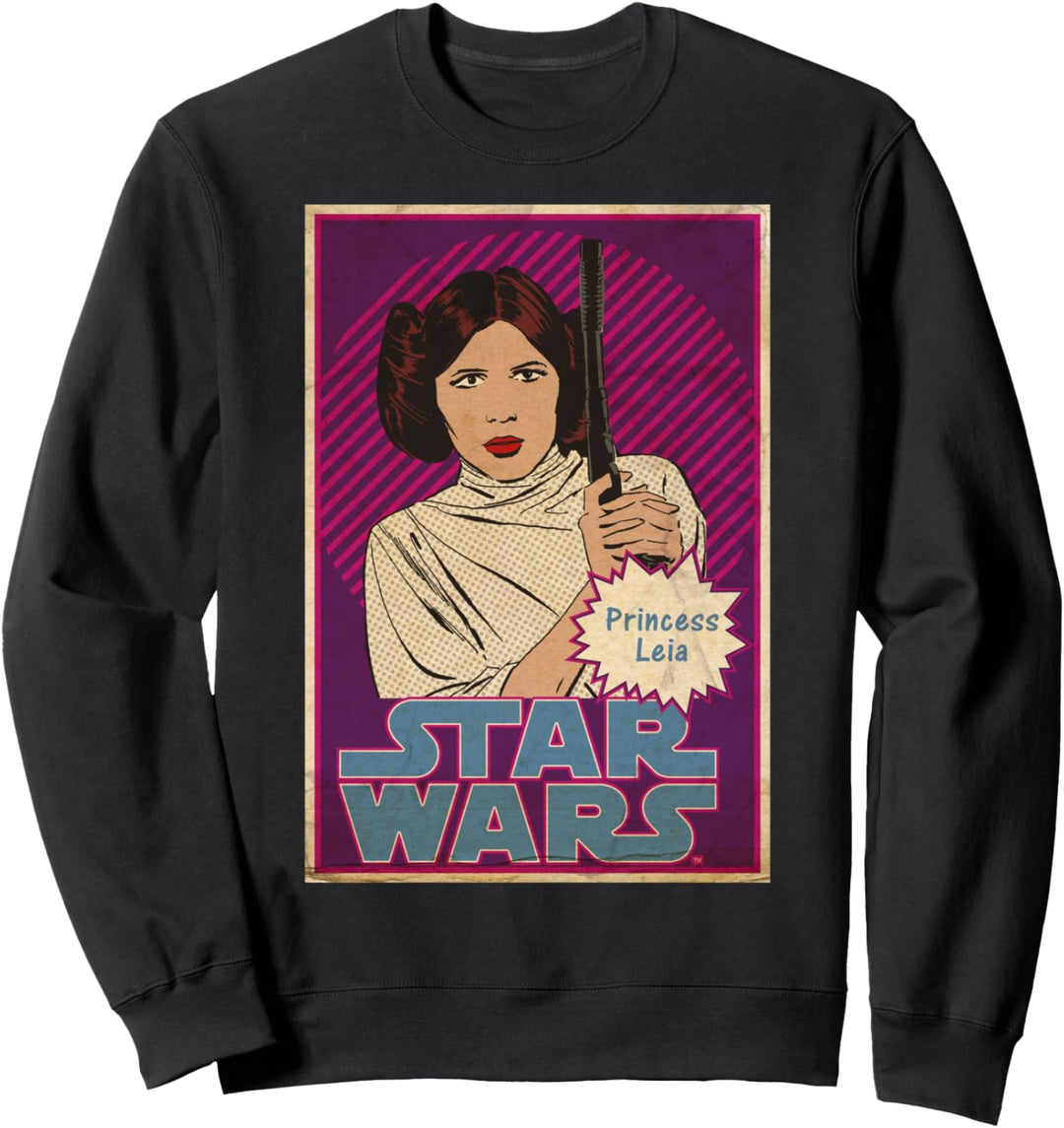Star Wars Princess Leia Pop Art Portrait Sweatshirt