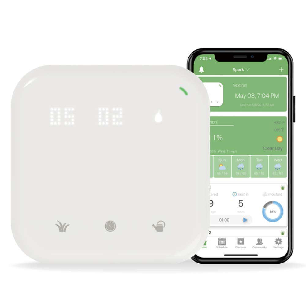 Netro Spark Smart Sprinkler-Controller, WiFi, wetterbewusst, Fernzugriff (8 Zonen), 8 Zone