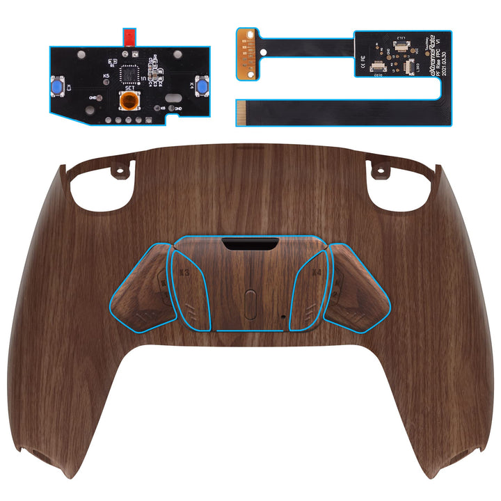 eXtremeRate Programmierbar RISE4 Remap Kit für ps5 Controller BDM-010/020,Remap Board&Rückplate Gehä