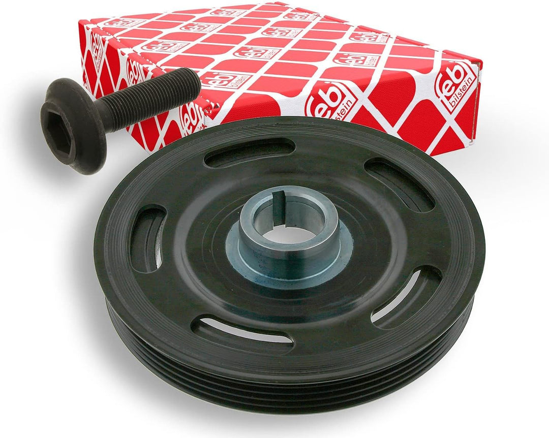 febi bilstein 33528 Riemenscheibe (entkoppelt) für Kurbelwelle, mit Schraube , 1 Stück
