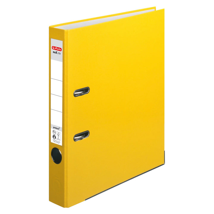 Herlitz 5451307 Ordner PP-Color, gelb 5 cm Gelb
