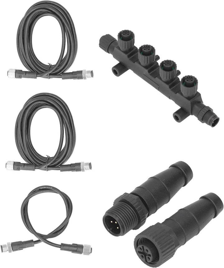 Marine NMEA 2000 Starter Kit Kabelstecker Abschlusskombination ABS Rostfreier Universeller N2K T-Ste