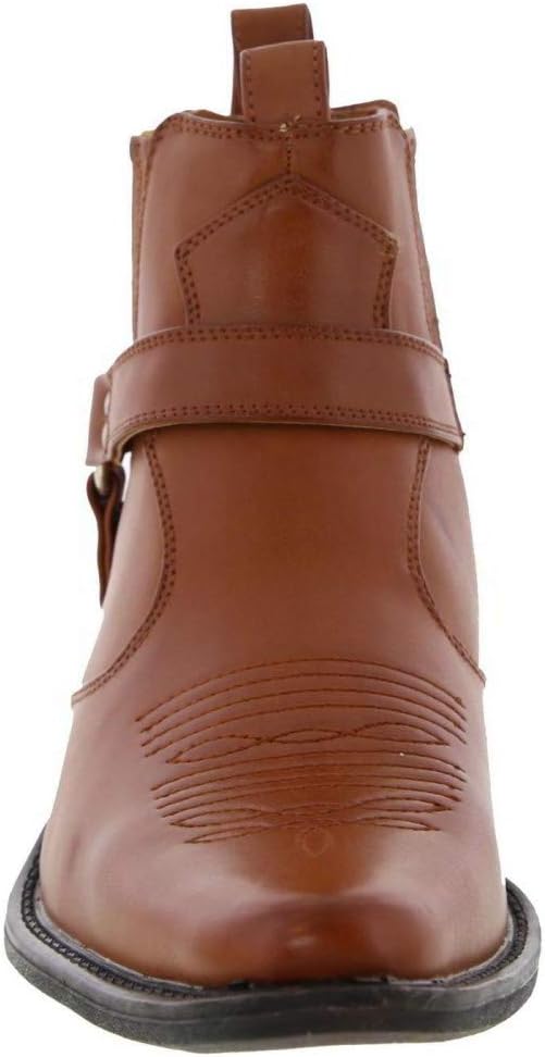 Cowboystiefel von Us Brass, in Hellbraun, Braun und Schwarz, Schwarz - schwarz - Grösse: 46.5 EU