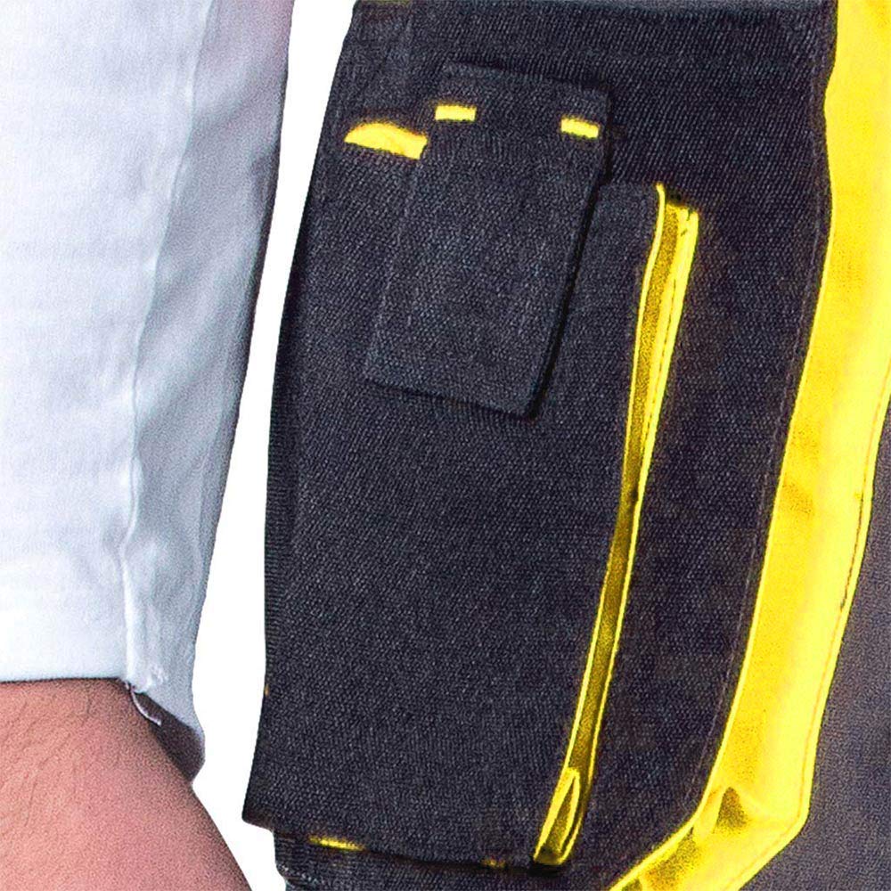 Leber&amp;Hollman Arbeitshose für Herren - Sicherheitshose für Männer - mit Taschen für Kniepolster - Bu