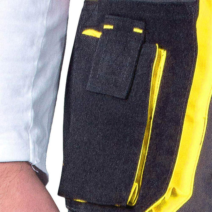 Leber&amp;Hollman Arbeitshose für Herren - Sicherheitshose für Männer - mit Taschen für Kniepolster - Bu