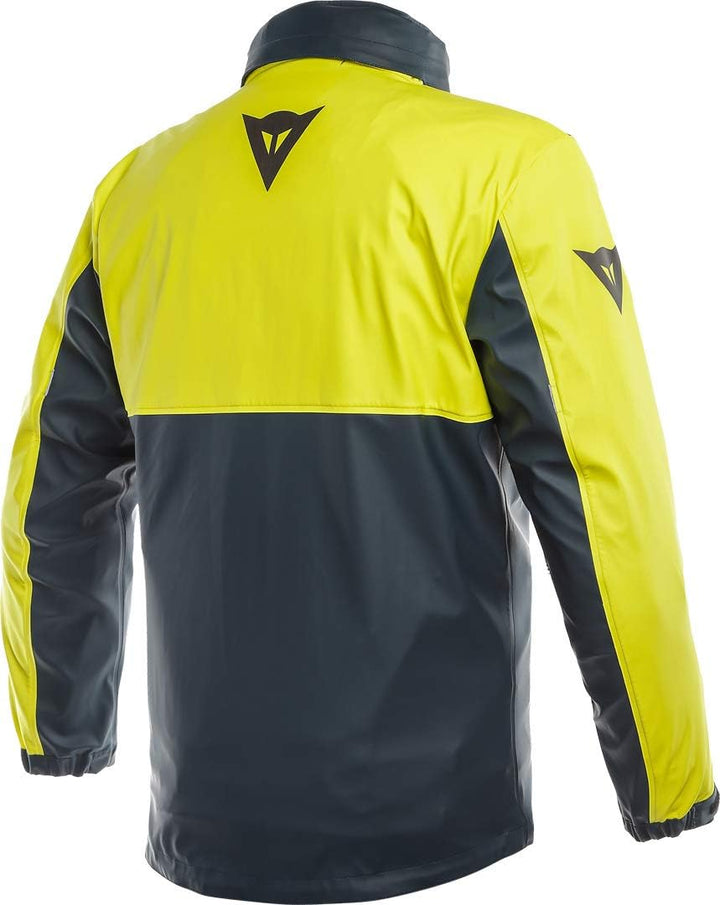 Dainese Storm Regenjacke Schwarz/Neon/Gelb S, S