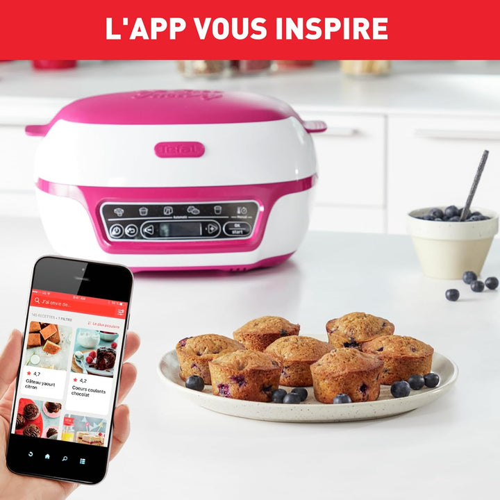 Tefal Cake Factory Délices KD8101 | Kuchenbackautomat | 5 Automatische Programme | Manueller Modus |