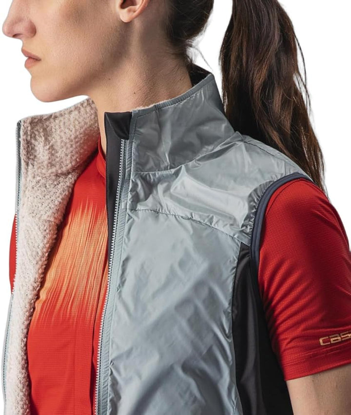 CASTELLI Damen Unlimited W Puffy Vest Sports vest M Eisverteidiger/Silbergrau, M Eisverteidiger/Silb