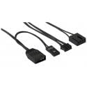 AEROCOOL SATURN 12F ARGB PRO (PAQUETE DE 3) - VENTILADOR ARGB DE 120 MM PARA CAJA, Schwarz