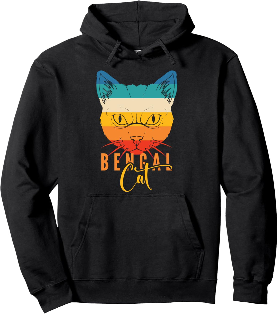 Bengal Cat Design einer wilden Asiatischen Leopardenkatze Pullover Hoodie