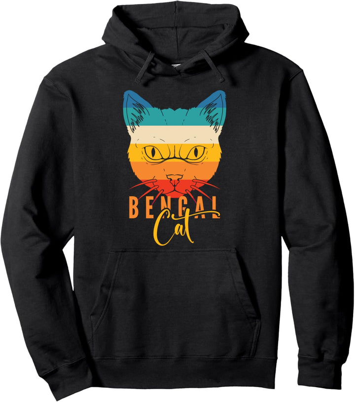 Bengal Cat Design einer wilden Asiatischen Leopardenkatze Pullover Hoodie