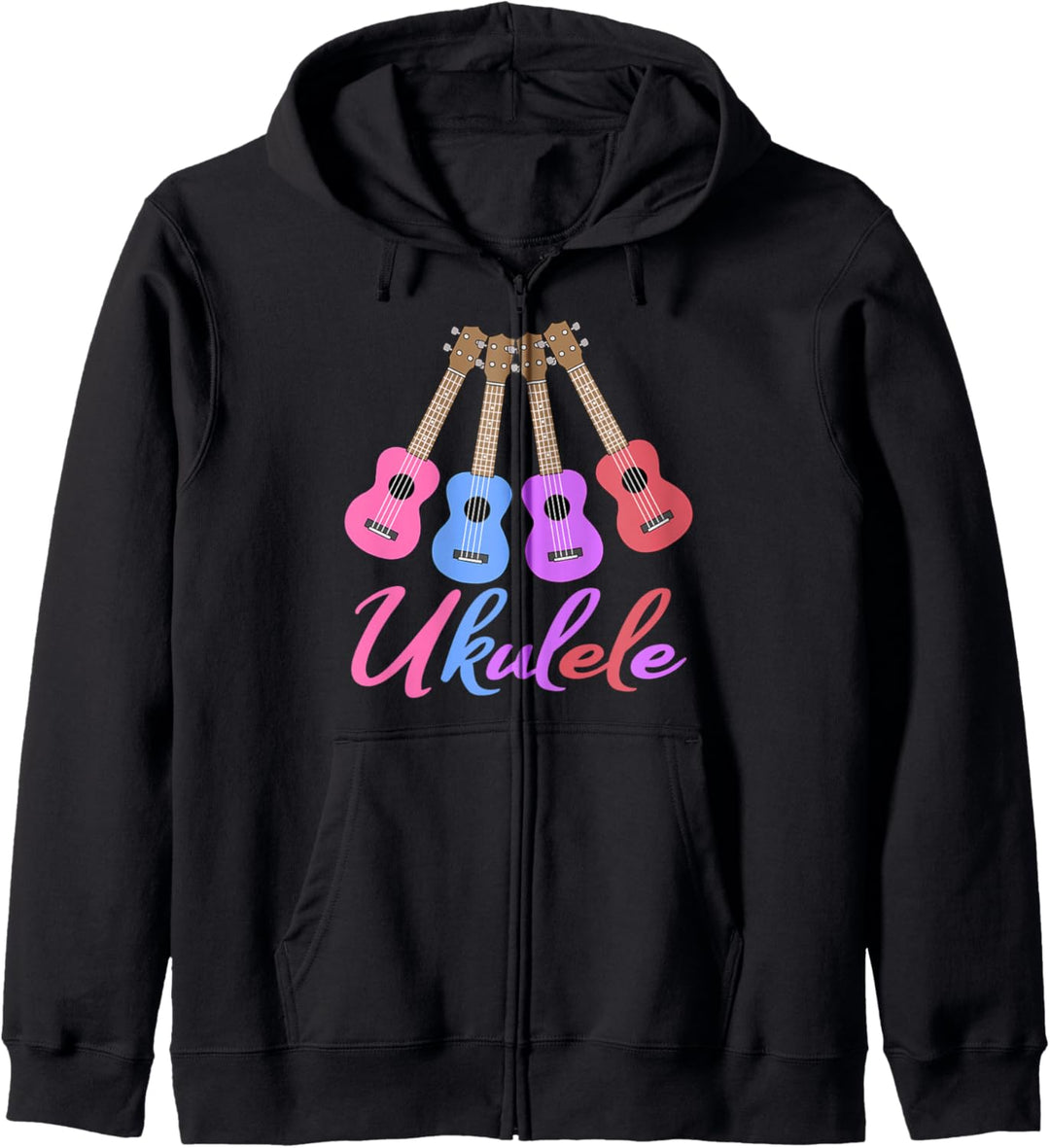 Ukulele Instrument Musik Geschenk Kapuzenjacke
