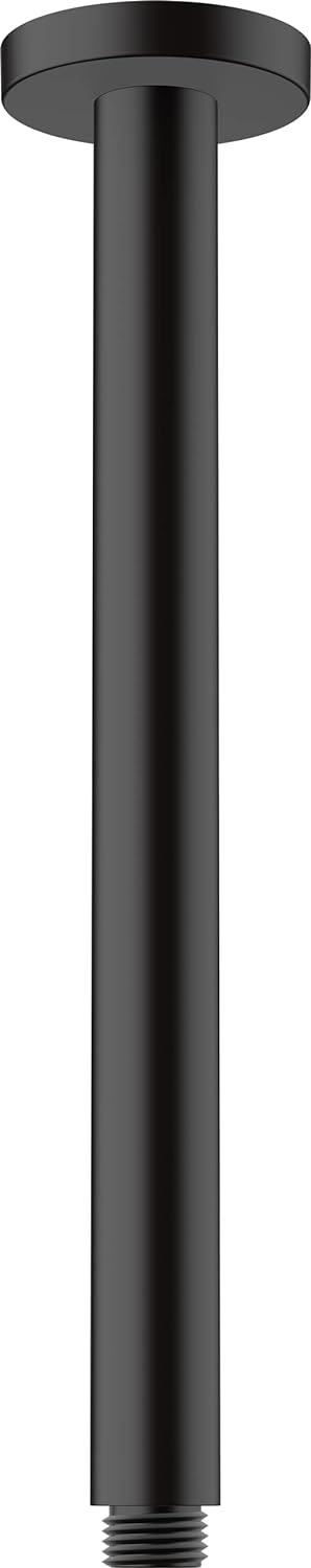 hansgrohe Deckenanschluss Vernis Blend, Deckenanschluss 30cm, Mattschwarz Chrom, Chrom