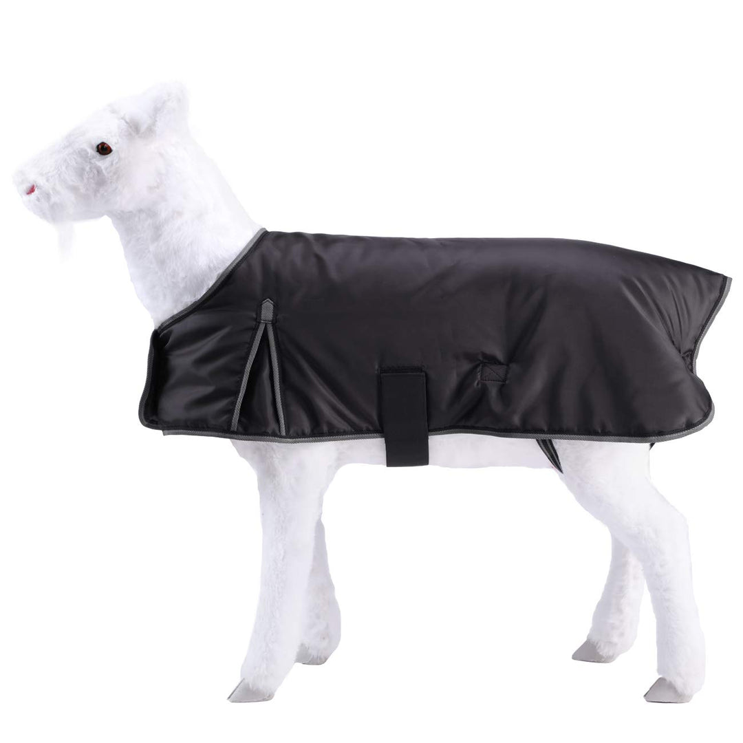 Goat Coats Atmungsaktive Tierschutz Ziegendecke Schafdecken Schafdecken (XS, Schwarz), XS