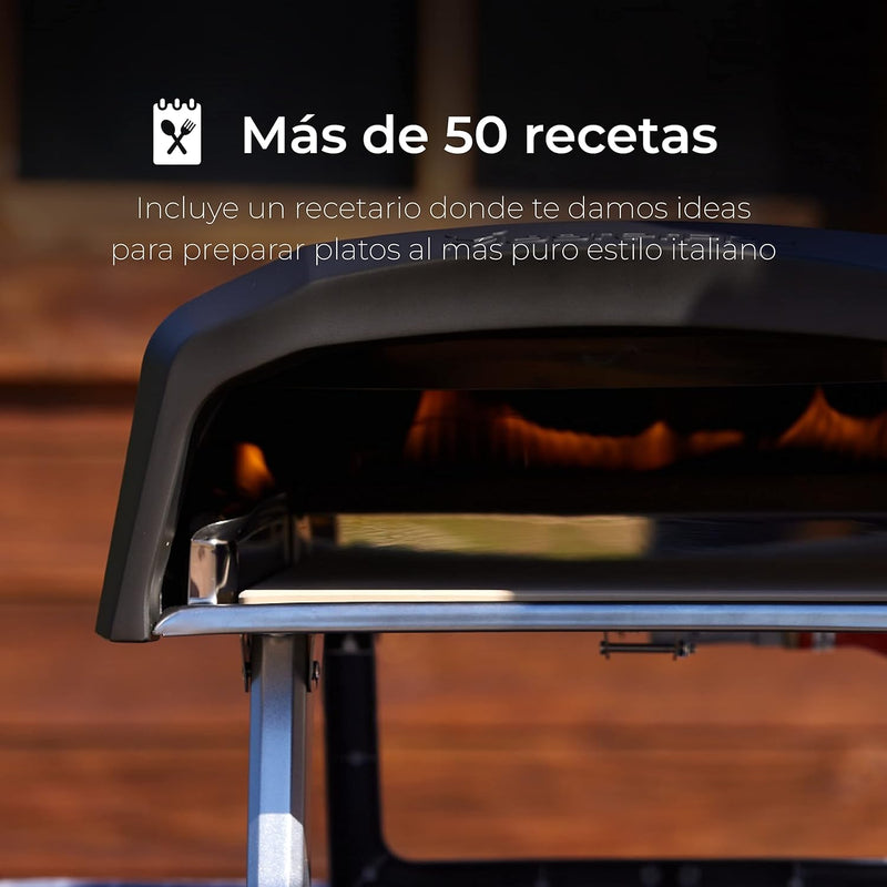 MasterPRO Pizza Oven | Pizza Oven | Portable Gas Oven Set with Quick Cooking up to 500°C | Includes