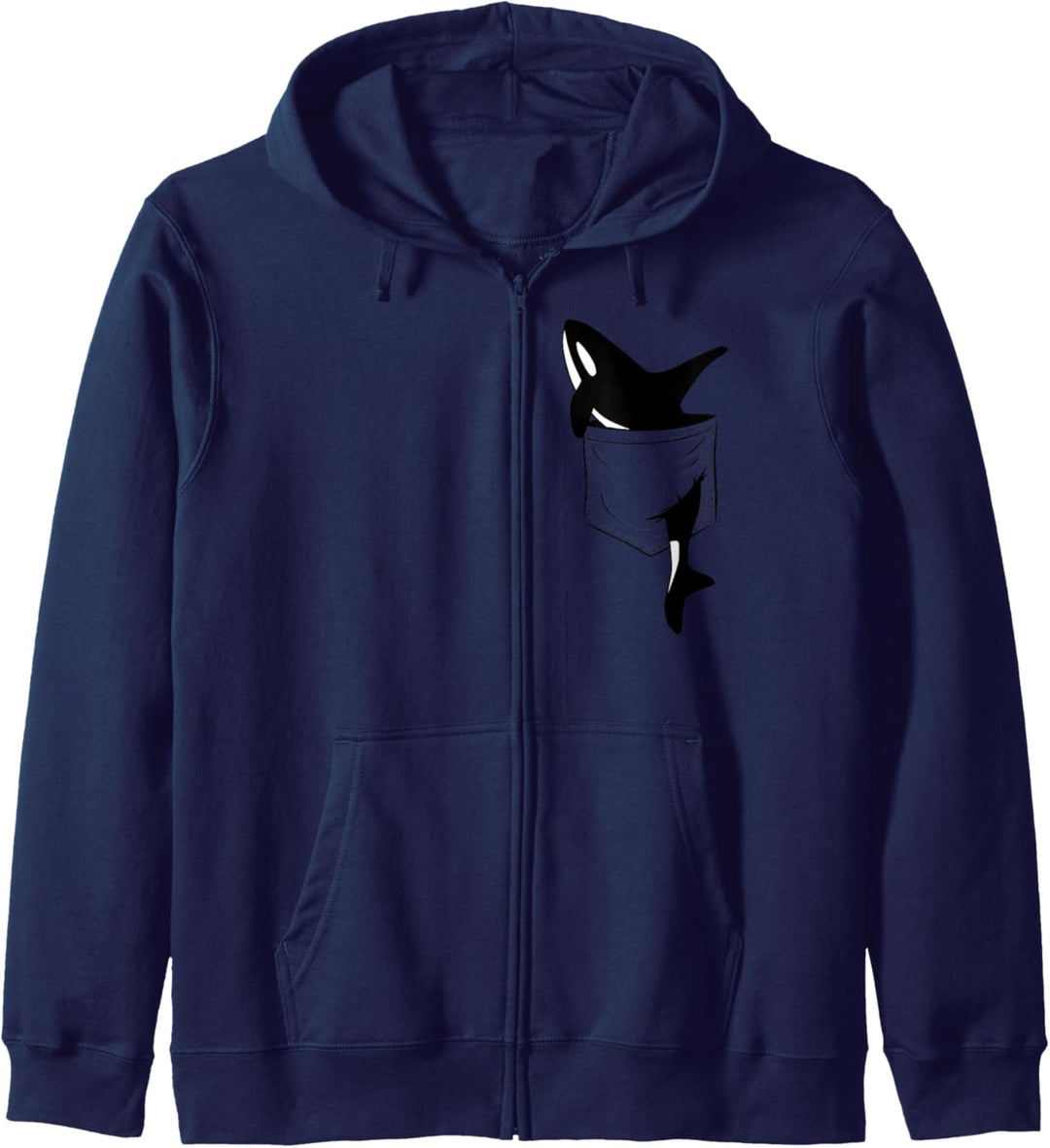 Lässiger Killer Wal Lustiger Orca in Deiner Tasche Kapuzenjacke