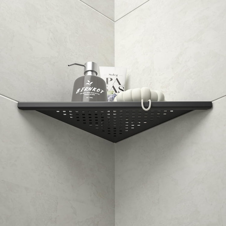 Bernkot Eckablage Duschablage 304 Edelstahl ohne Bohren für Badezimmer Shampoo Halter Organizer Quad