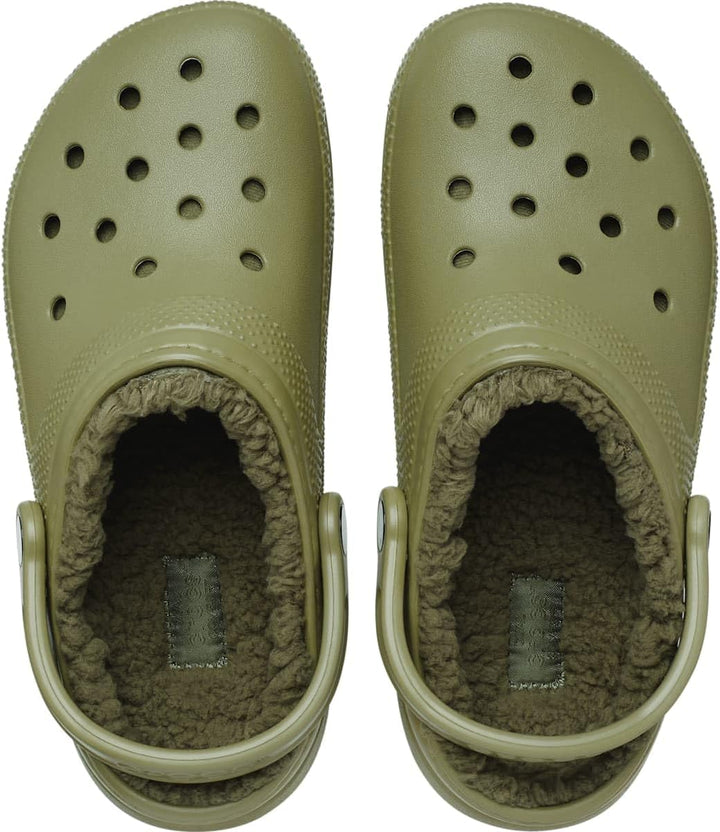 Crocs Unisex Classic Lined Clogs 34/34.5 EU Aloe, 34/34.5 EU Aloe