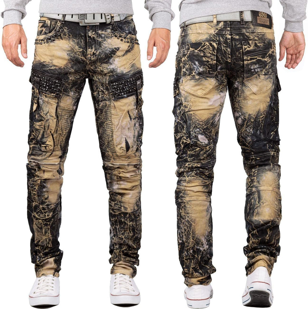 Cipo & Baxx Herren Jeans – Stylische Denim-Mode mit einzigartigem Design, Slim-Fit & Regular-Fit, Bi